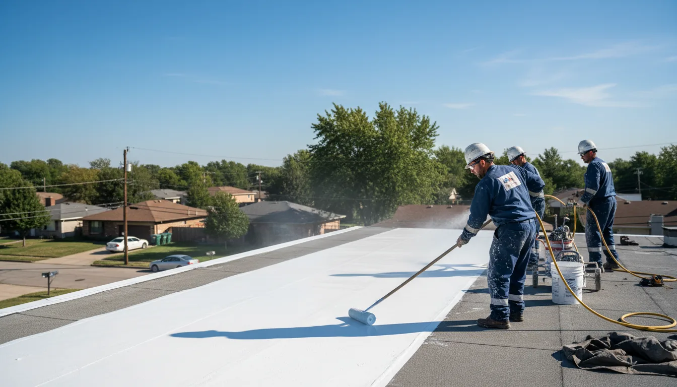 Commercial roof coating in Gentry, AR near me